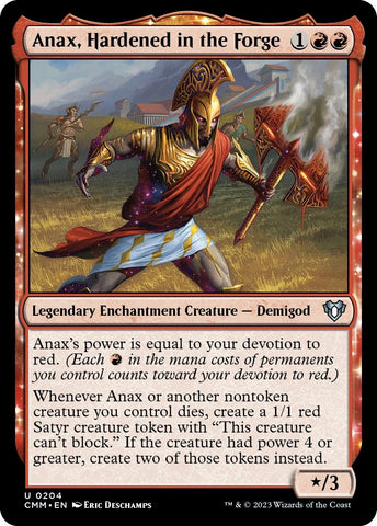Image for Anax, Hardened in the Forge (204) [Commander Masters]
