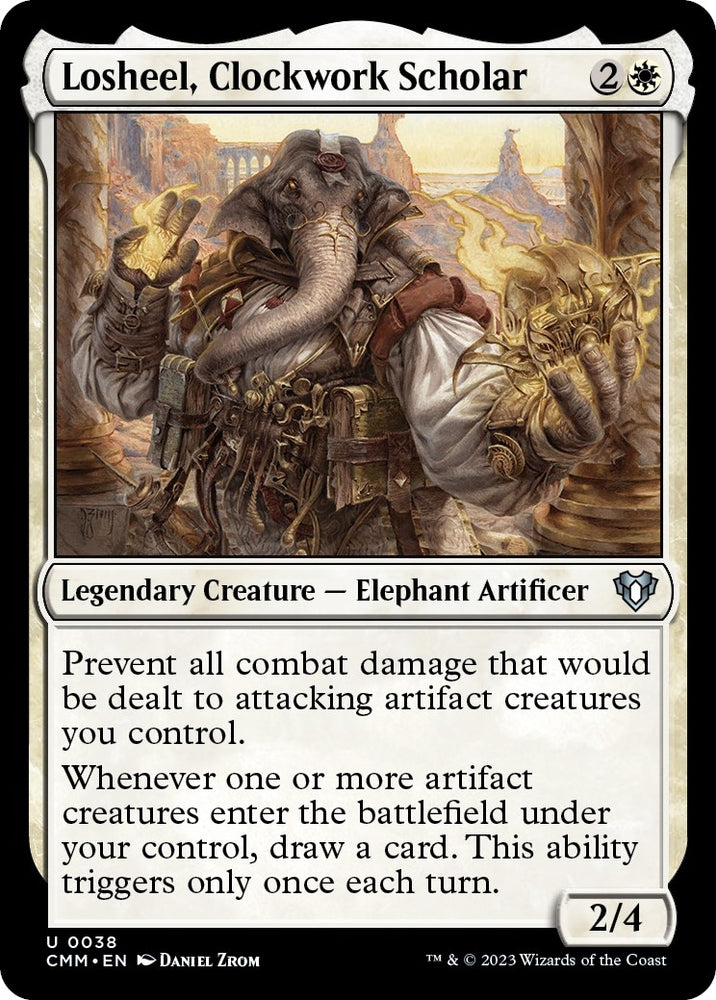 Image for Losheel, Clockwork Scholar (38) [Commander Masters]