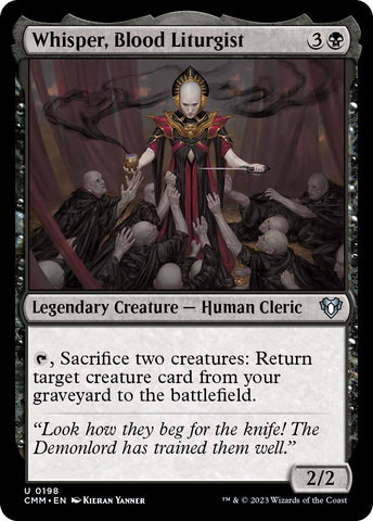 Image for Whisper, Blood Liturgist (198) [Commander Masters]