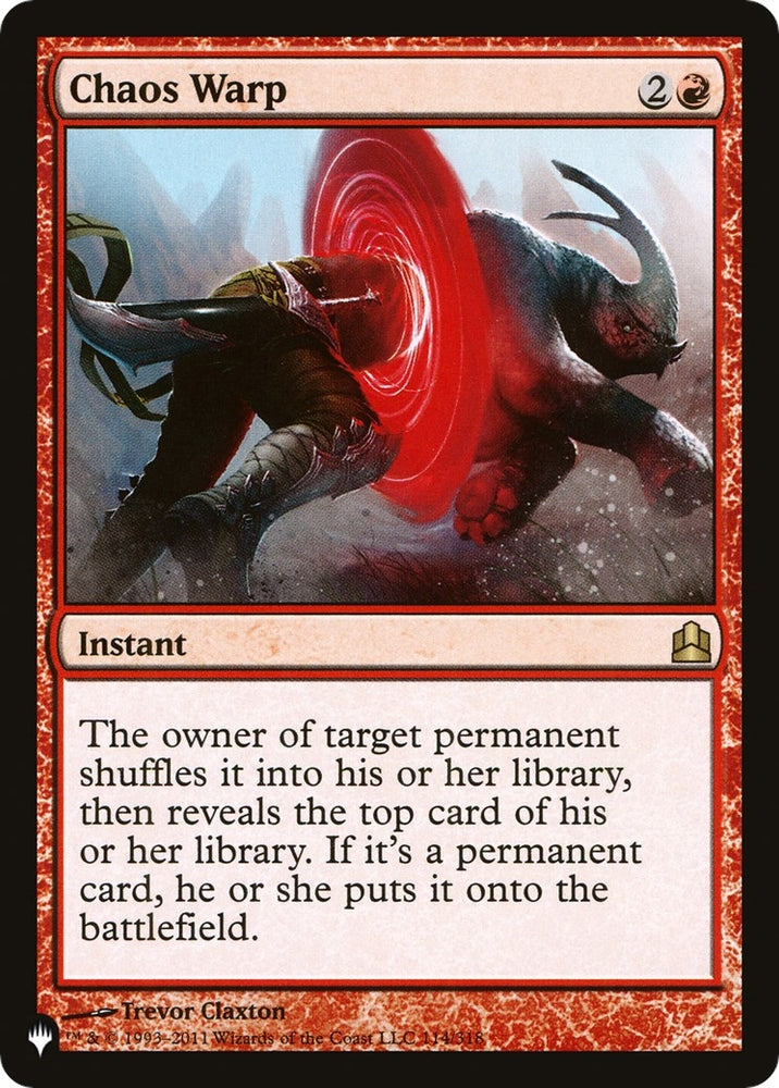 Image for Chaos Warp (CMD) (114) [The List Reprints]