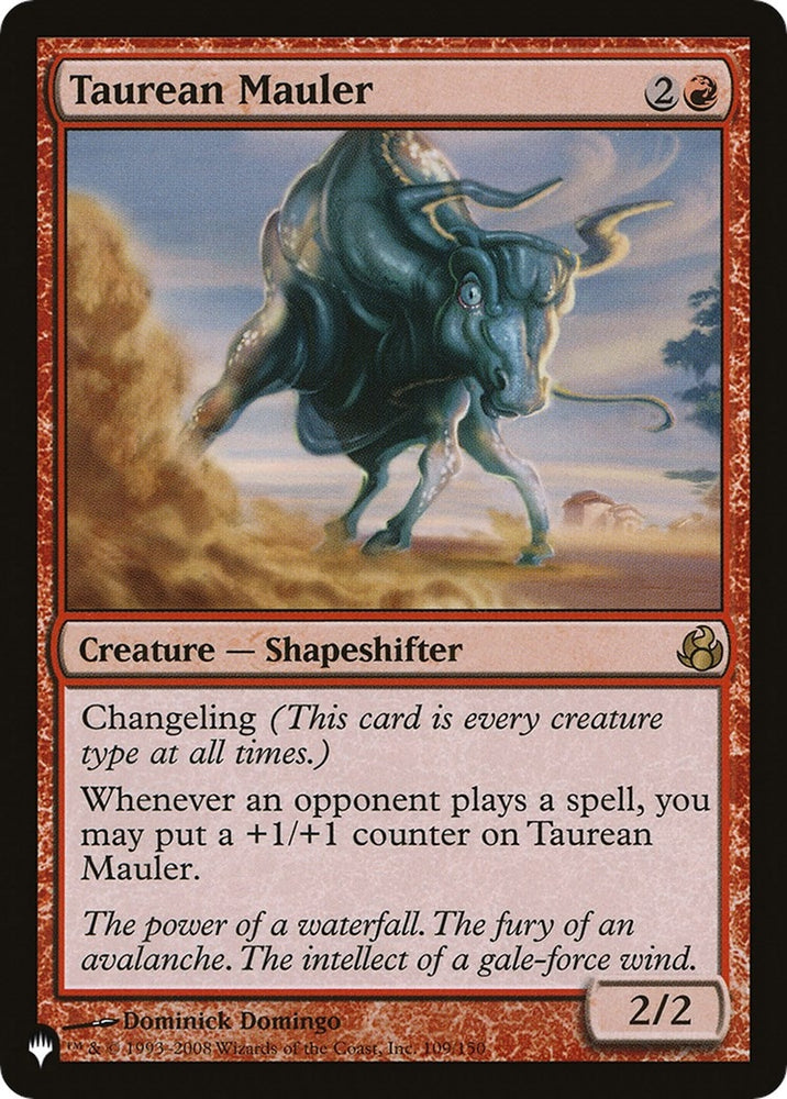 Image for Taurean Mauler (MOR) (109) [The List Reprints]