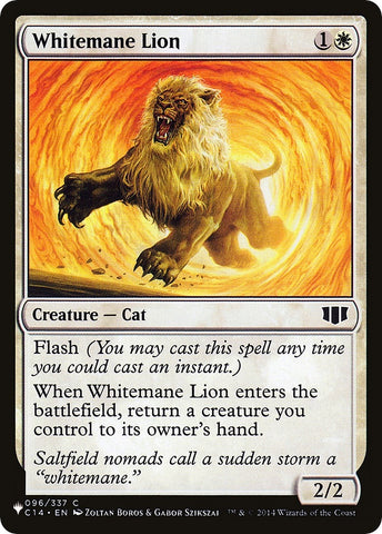 Image for Whitemane Lion (C14) (96) [The List Reprints]