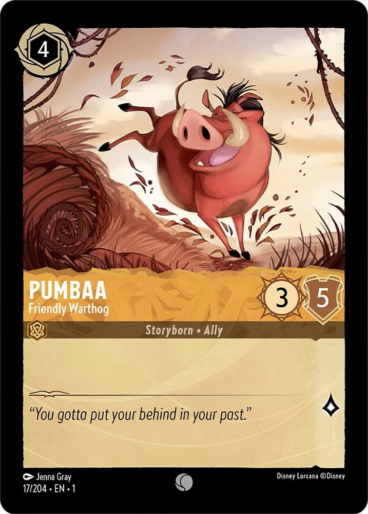 Image for Pumbaa - Friendly Warthog (17/204) - Disney Lorcana