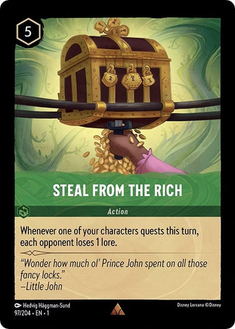 Image for Steal From The Rich (97/204) - Disney Lorcana
