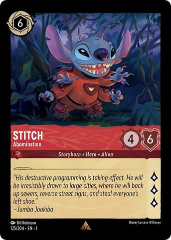 Image for Stitch - Abomination (125/204) - Disney Lorcana
