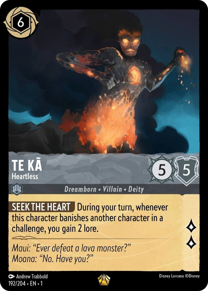 Image for Te Ka - Heartless (192/204) - Disney Lorcana