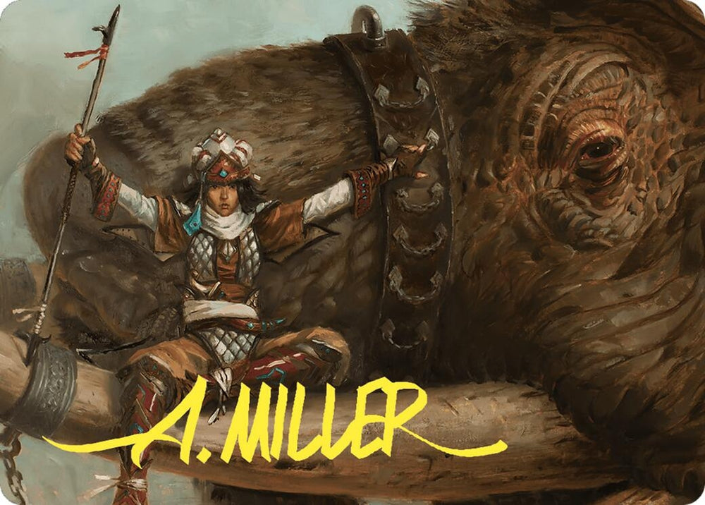Image for Tuskguard Captain Art Card (Gold-Stamped Signature) (16) [ASCMM]