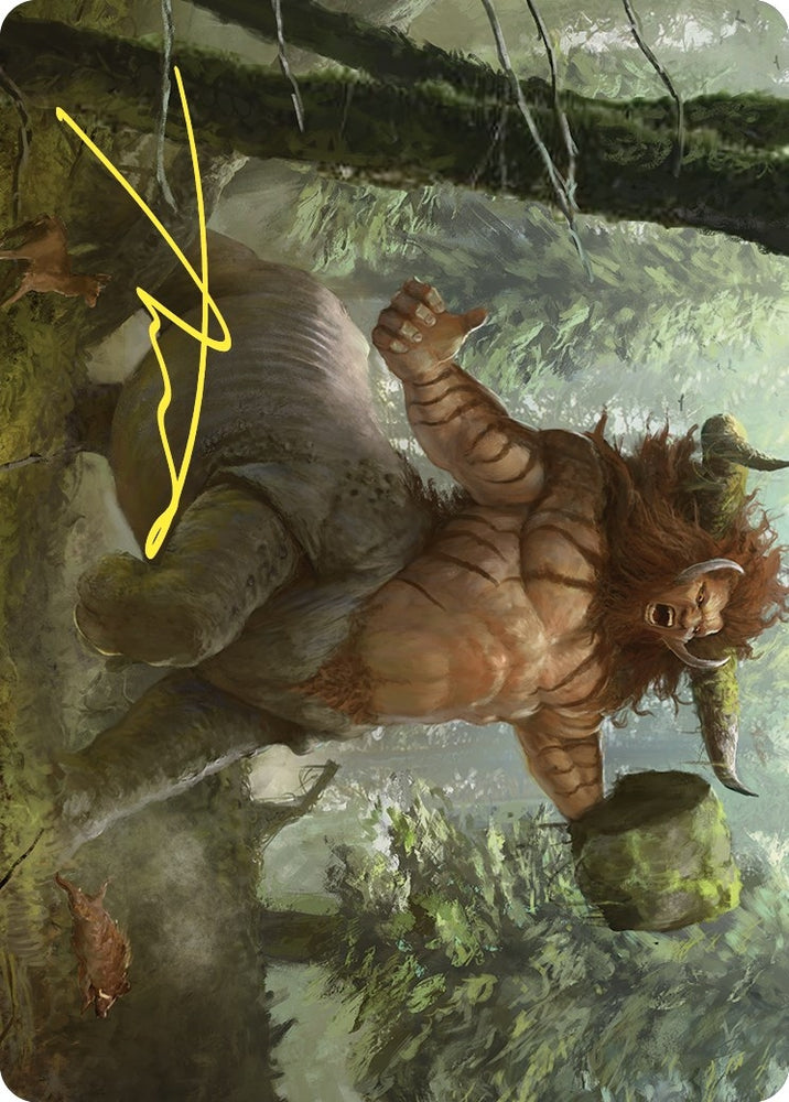 Image for Stonehoof Chieftain Art Card (Gold-Stamped Signature) (26) [ASCMM]