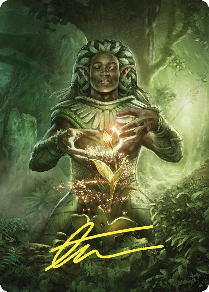 Image for Elvish Mystic Art Card (Gold-Stamped Signature) (41) [ASCMM]