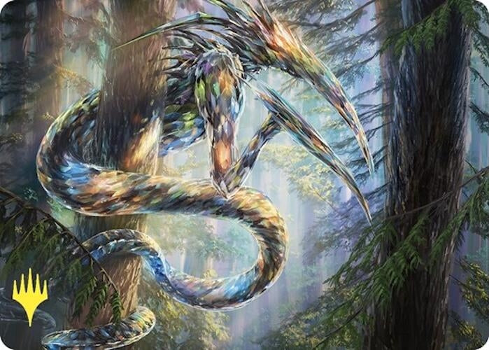 Image for Gemhide Sliver Art Card (Gold-Stamped) (80) (Art Series: Commander Masters) (ASCMM) - Magic: The Gathering