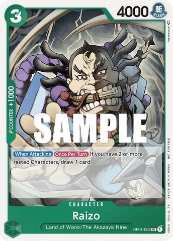 Image for Raizo (Event Pack Vol. 2) (OP01-052) - One Piece Card Game