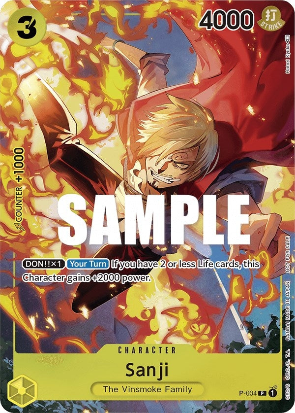 Image for Sanji (Event Pack Vol. 2) (P-034) - One Piece Card Game