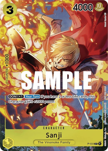 Image for Sanji (Event Pack Vol. 2) (P-034) - One Piece Card Game