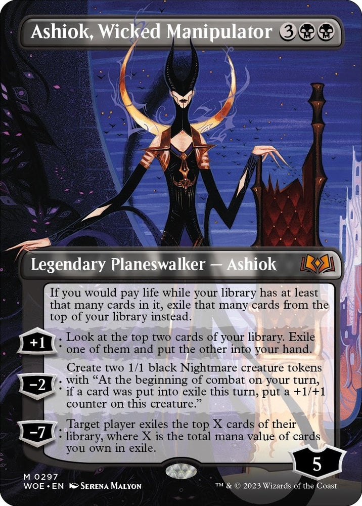 Image for Ashiok, Wicked Manipulator (Borderless) (297) [Wilds of Eldraine]
