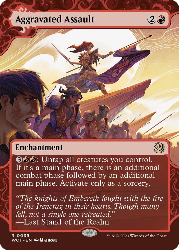 Image for Aggravated Assault (39) [Wilds of Eldraine: Enchanting Tales]