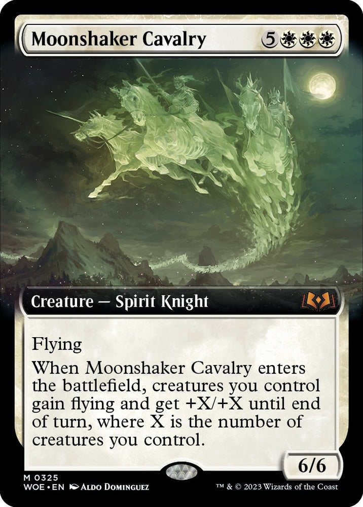 Image for Moonshaker Cavalry (Extended Art) (325) [Wilds of Eldraine]