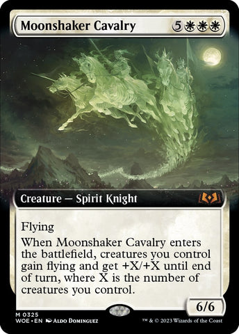 Image for Moonshaker Cavalry (Extended Art) (325) [Wilds of Eldraine]