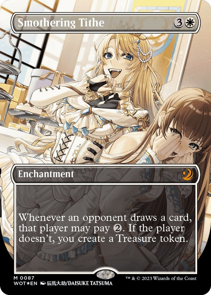 Image for Smothering Tithe (Anime Borderless) (Confetti Foil) (87) [Wilds of Eldraine: Enchanting Tales]