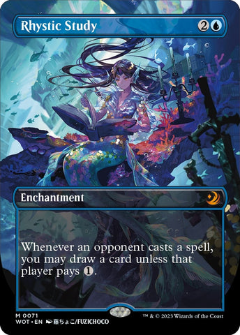 Image for Rhystic Study (Anime Borderless) (71) - Magic: The Gathering