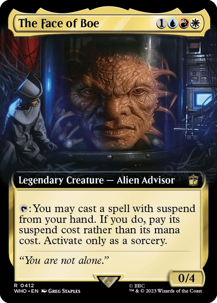 Image for The Face of Boe (Extended Art) (412) - Magic: The Gathering