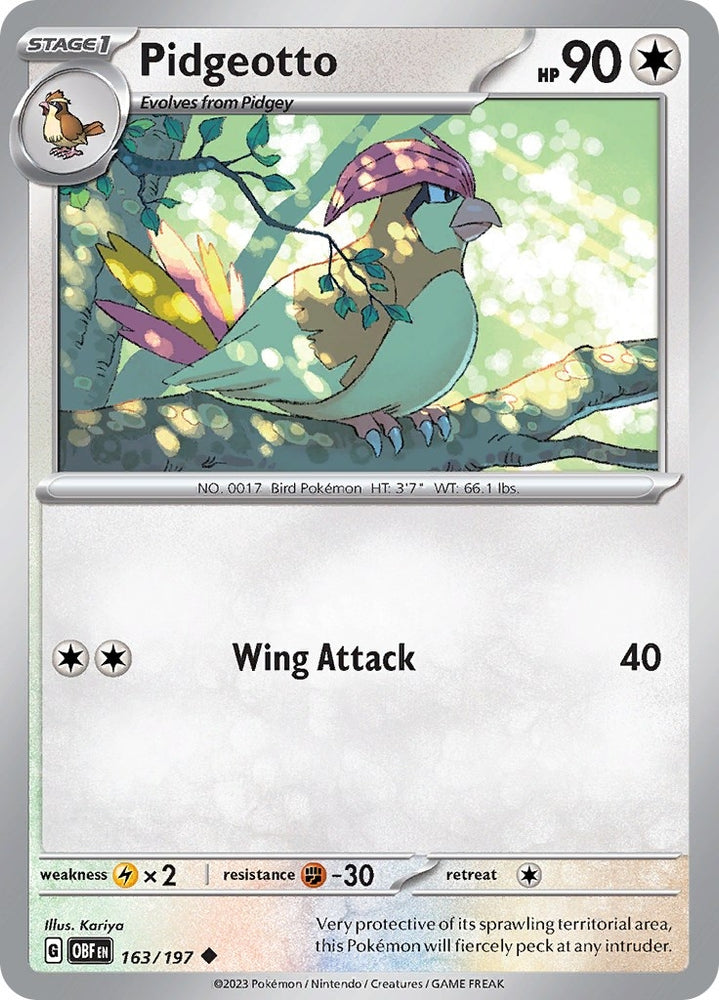 Image for Pidgeotto (163/197) (OBF)