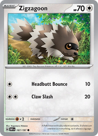 Image for Zigzagoon (167/197) (OBF)
