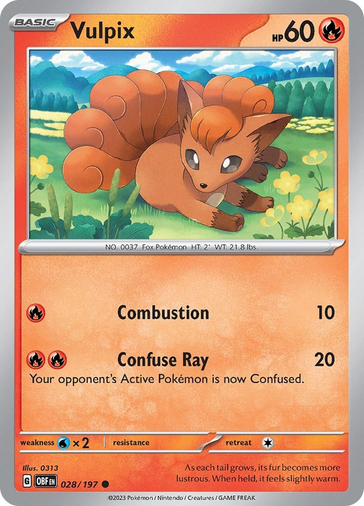 Image for Vulpix (028/197) (OBF)