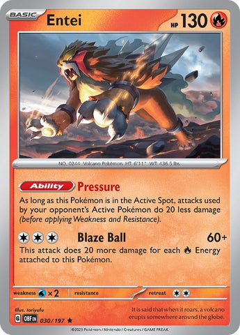 Image for Entei (030/197) (OBF)