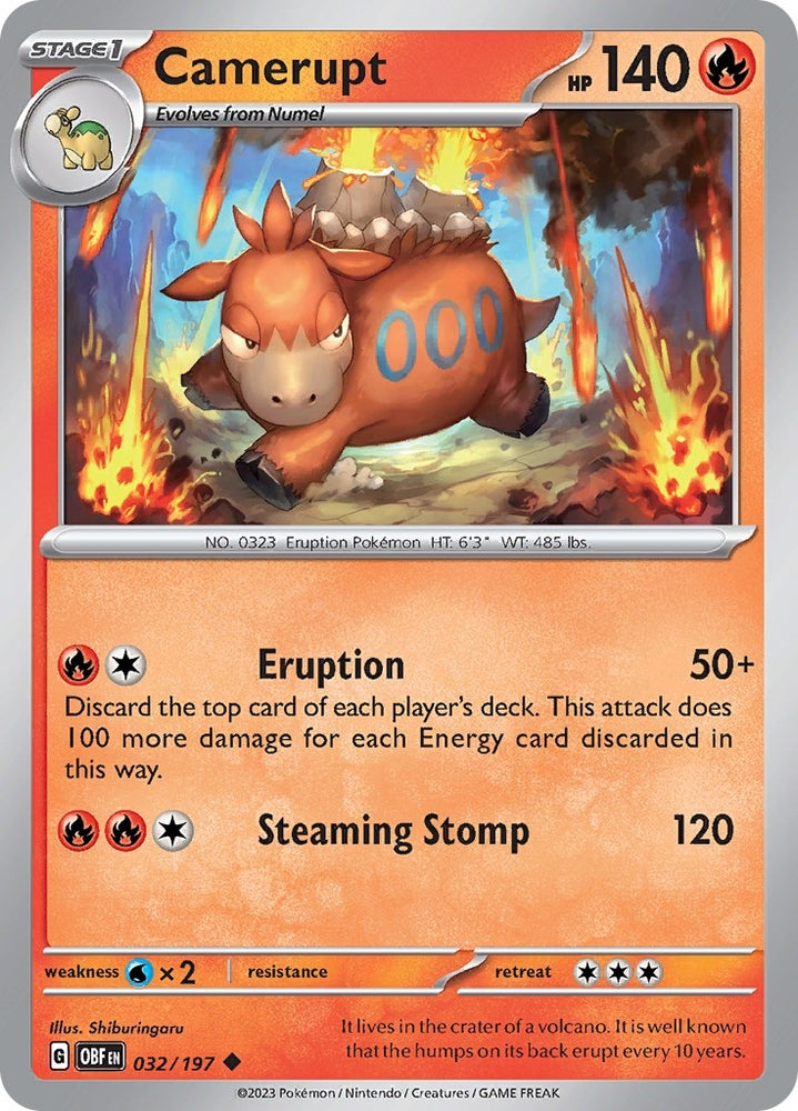 Image for Camerupt (032/197) (OBF)