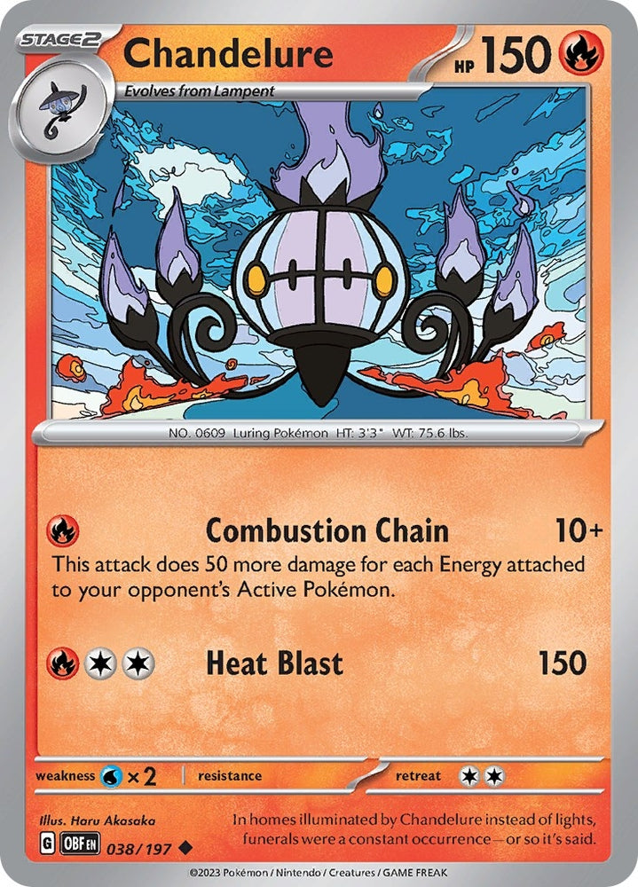 Image for Chandelure (038/197) (OBF)