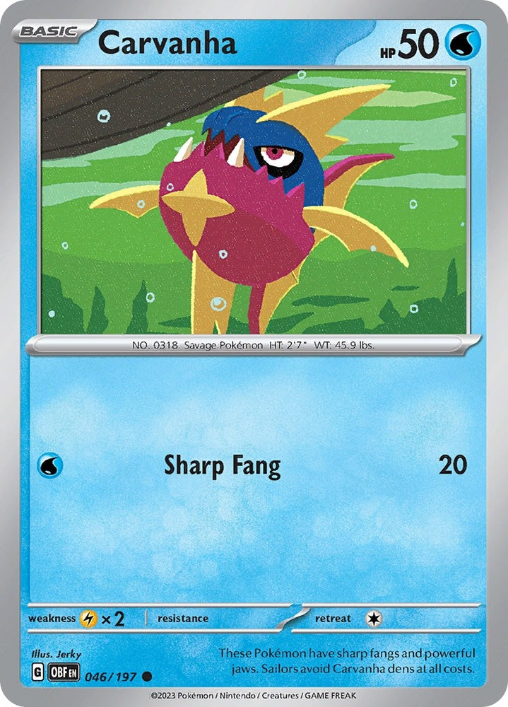 Image for Carvanha (046/197) (OBF)