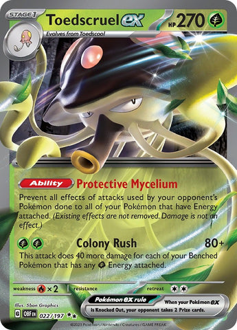 Image for Toedscruel ex (022/197) - Pokemon