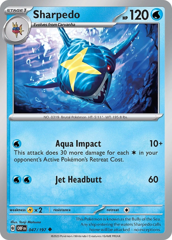 Image for Sharpedo (047/197) (OBF)