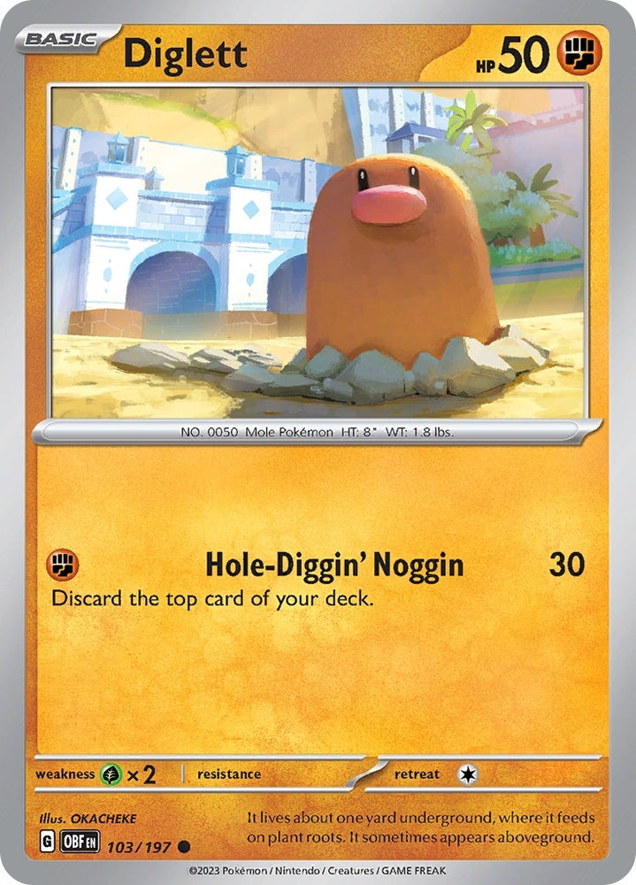 Image for Diglett (103/197) (OBF)