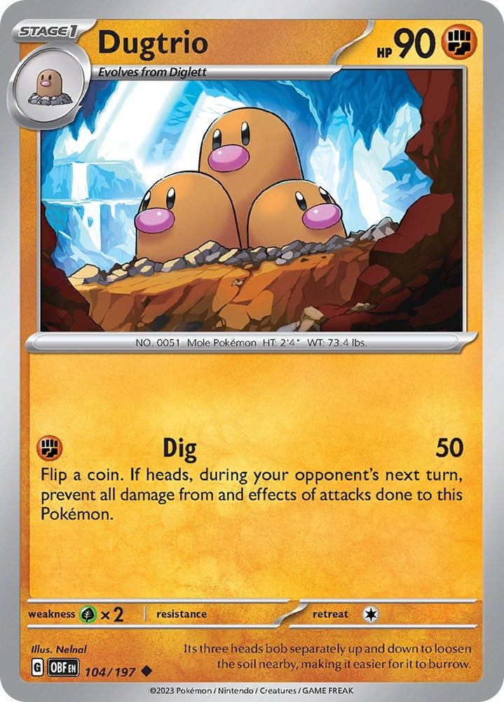 Image for Dugtrio (104/197) (OBF)