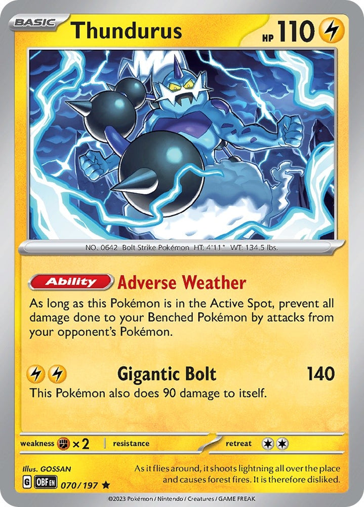Image for Thundurus (070/197) (OBF)