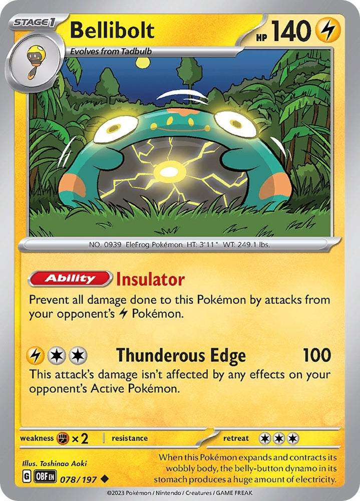 Image for Bellibolt (078/197) - Pokemon