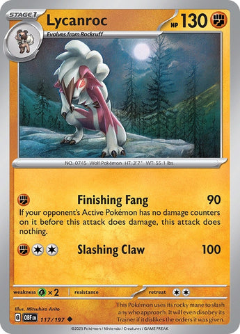 Image for Lycanroc (117/197) (OBF)