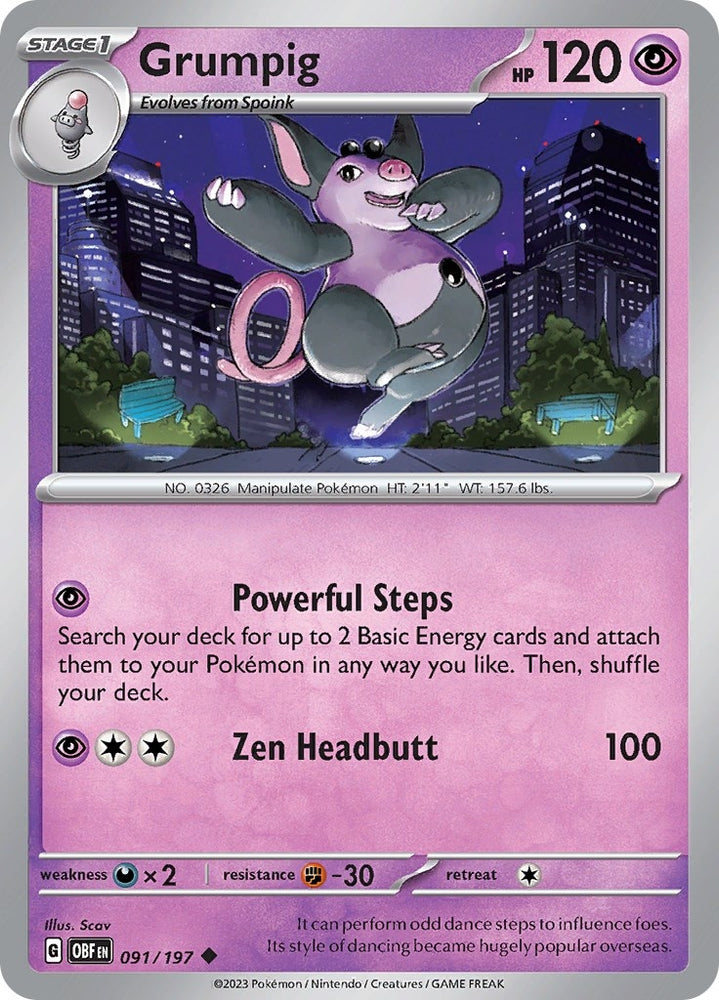 Image for Grumpig (091/197) (OBF)