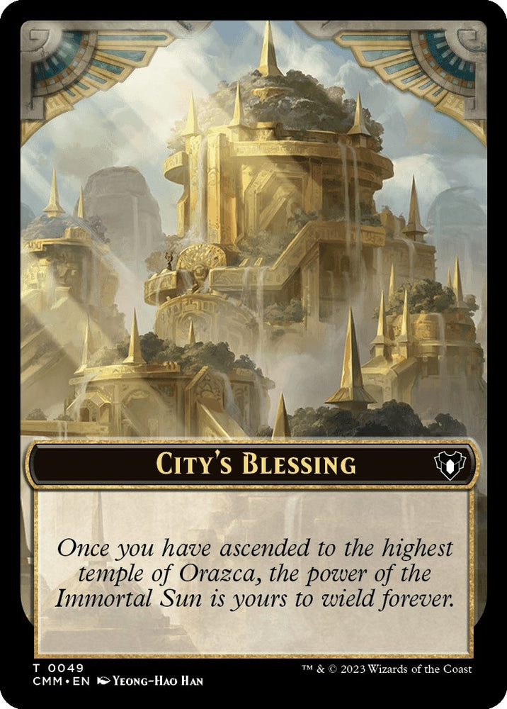 Image for City's Blessing // Emblem - Teferi, Temporal Archmage Double-Sided Token (49 // 53) [Commander Masters]