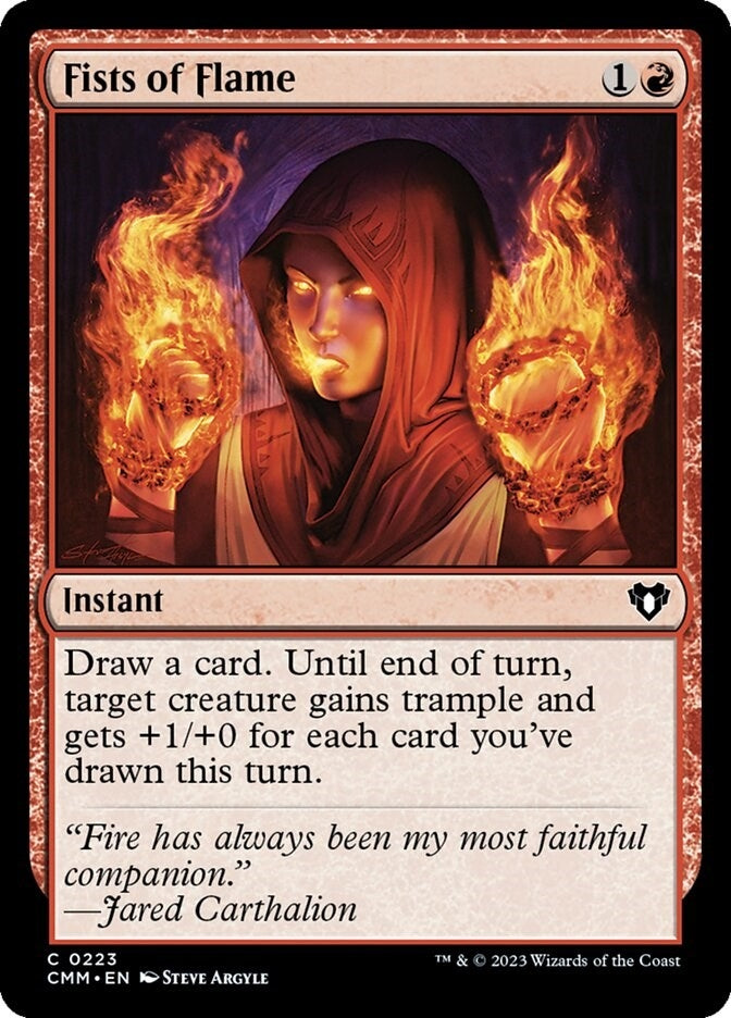 Image for Fists of Flame (223) [Commander Masters]