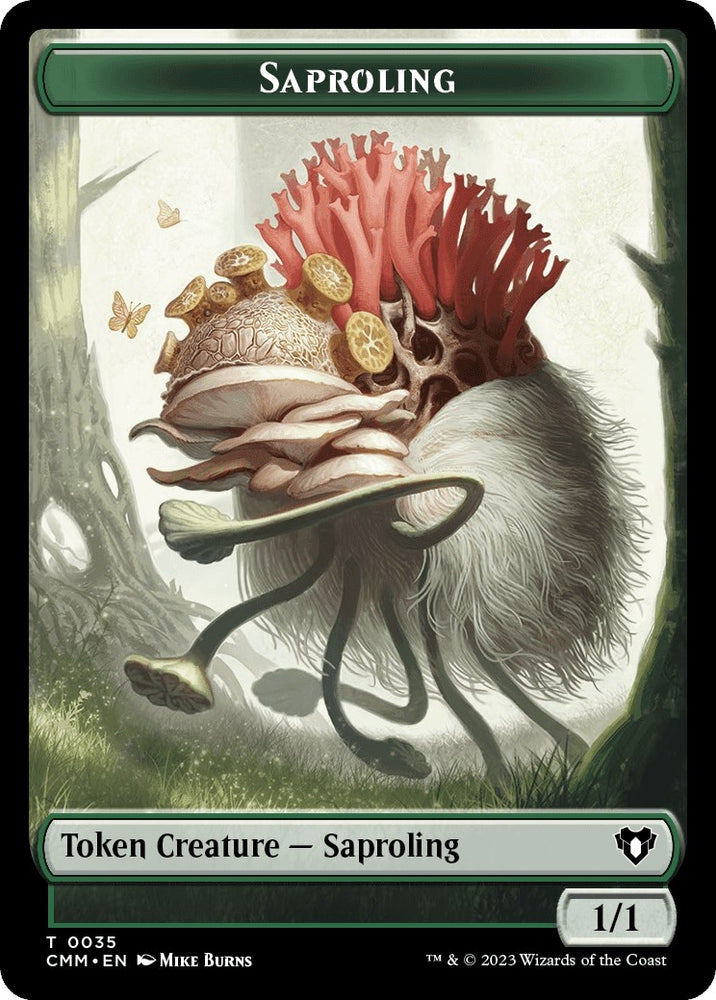 Image for Saproling // Knight Double-Sided Token (35 // 7) [Commander Masters]