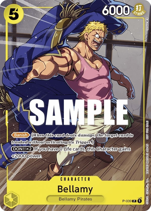 Bellamy (Pirates Party Vol. 4) (P-039) (One Piece Promotion Cards)