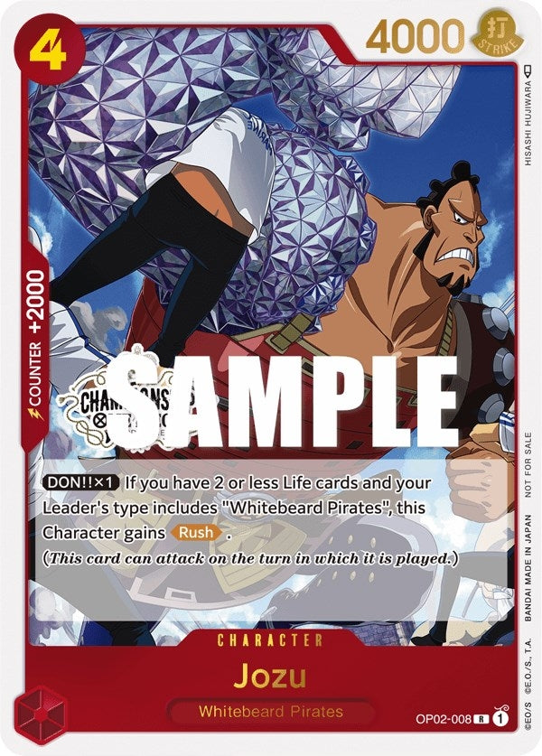 Jozu (Store Championship Participation Pack Vol. 2) (OP02-008) (One Piece Promotion Cards)