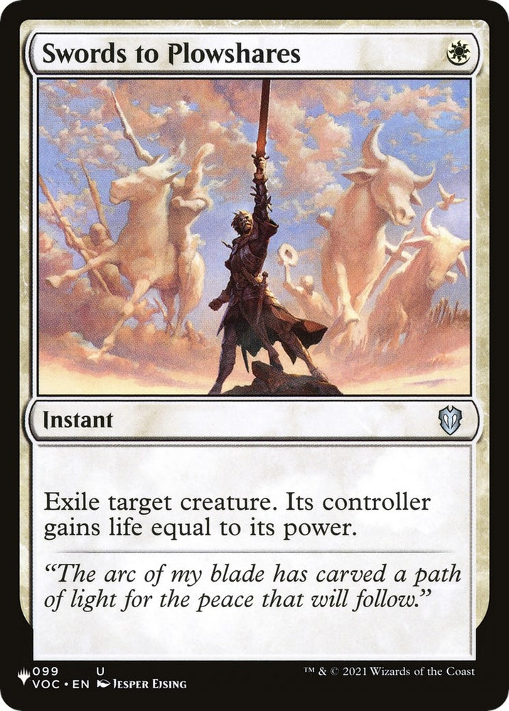 Image for Swords to Plowshares (VOC) (99) [The List Reprints]