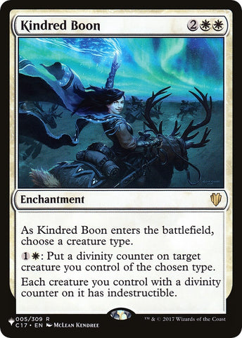 Image for Kindred Boon (5) [The List Reprints]