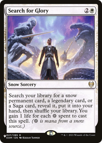 Image for Search for Glory (27) [The List Reprints]