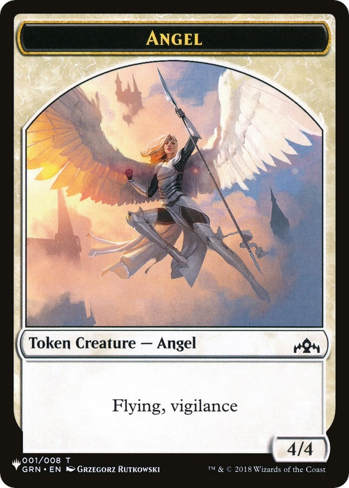 Image for Angel // Warrior Double-Sided Token (1 // 17) [The List Reprints]
