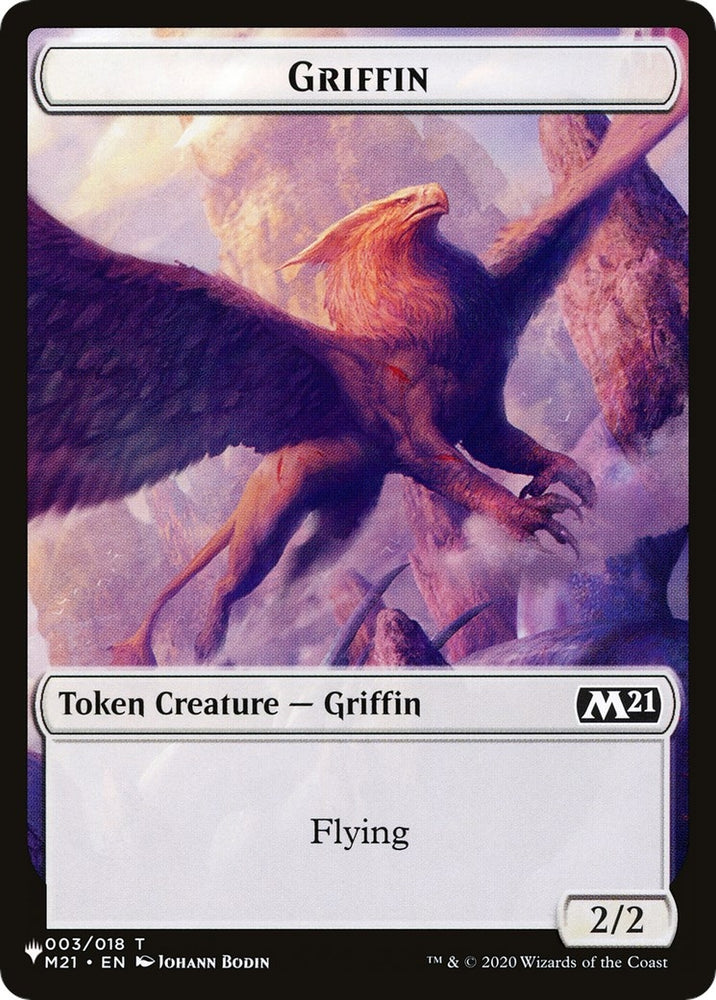 Image for Griffin // Warrior Double-sided Token (3 // 17) [The List Reprints]
