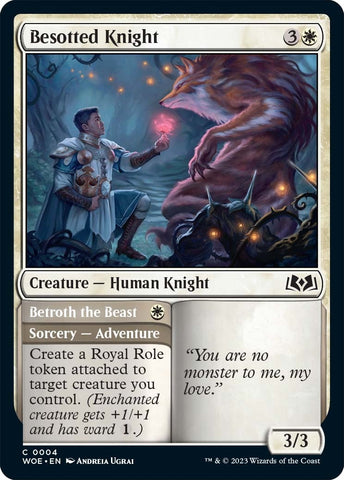 Image for Besotted Knight (4) [Wilds of Eldraine]